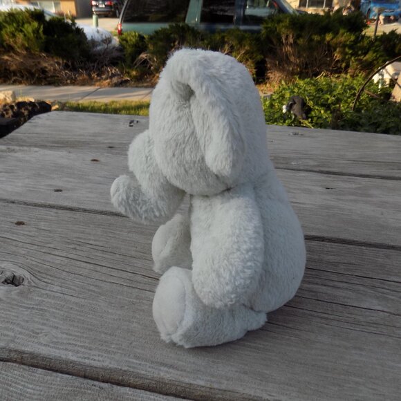 KELLY TOYS ELEPHANT RATTLE CRINKLED EARS GRAY PLUSH Soft Fur STUFFED ANIMAL Baby - Picture 3 of 9